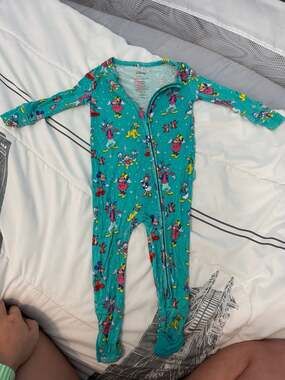 Posh Peanut Disney Mickey and Friends Bamboo Viscose Footie Romper